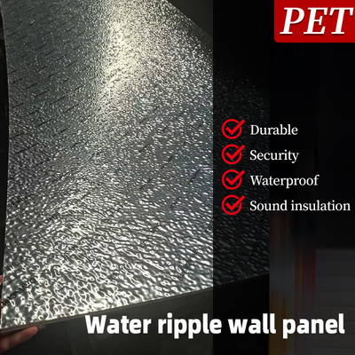 Hoog de Rimpelings Houten Vernisje 8mm van het HUISDIEREN 3D Water - Comité van de de Houtskool het Houten Muur van het dichtheidsbamboe