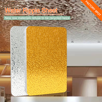 Van het het Plafondwater van de bamboehoutskool 3D de Rimpelingscomités Decoratief Materiaal